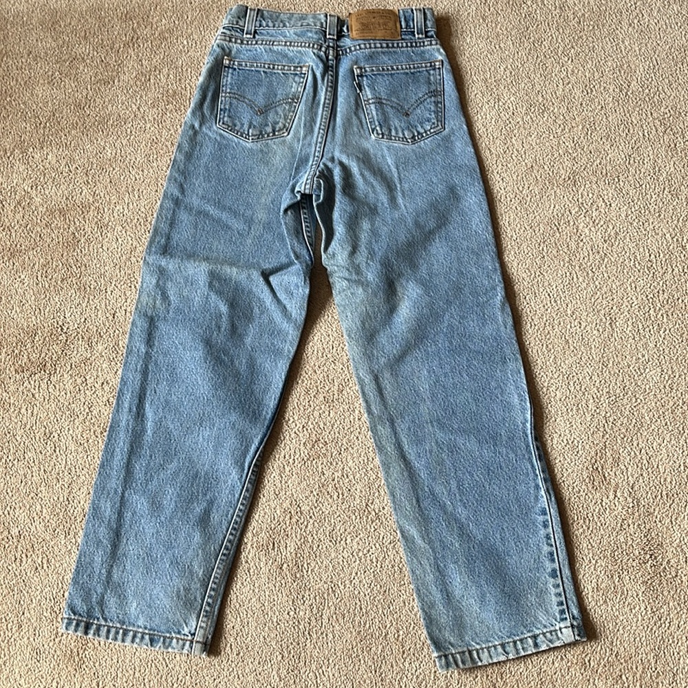 Kids Levi’s Jeans 550 Relaxed Fit Reg. Sz. 10, Machine Washable! - Picture 5 of 6